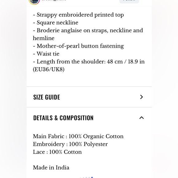 Sezane Nouri Top Mili Print - Size 4 - Picture 2 of 6